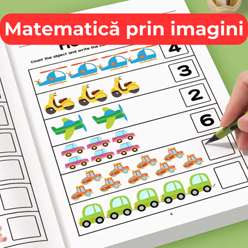 Caiet educațional de matematică 64 pagini pentru copii
