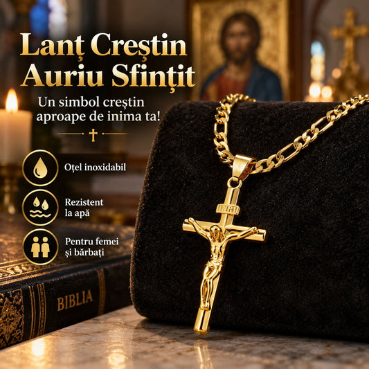 Lanț creștin auriu sfințit